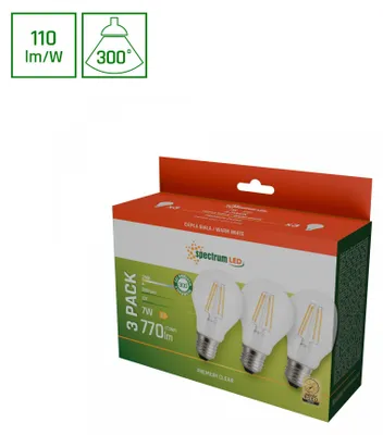 Produktbild von LED Leuchtmittel E27 Filament 7W 2700K 3er-Set