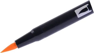 Imagen del producto de 6 rotuladores de doble punta Tombow ABT-025ABT, color naranja claro (025)
