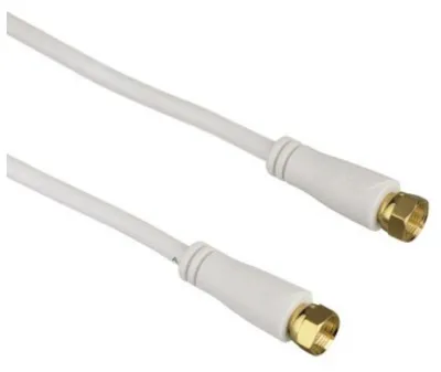 Zdjęcie produktu dla Hama 00122533, 10 m, F Plug, F Plug, Biały