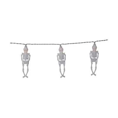 Zdjęcie produktu dla Dekoracja na Halloween niebieska / biała 40 x 40 cm LED x 10