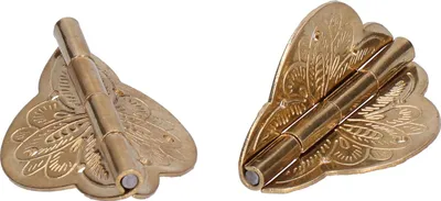 Image de 2Set charnière antique petit laiton pour tiroirs -T��battant d'armoire table pliante maison
