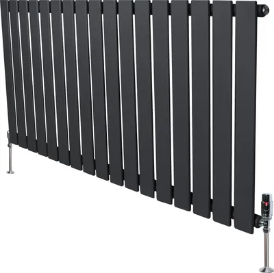 Immagine prodotto di Radiatori a pannello e valvole – 600 mm x 1190 mm – Grigio antracite