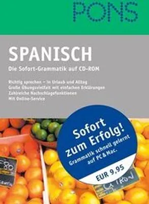 Produktbild von PONS Spanisch Die Sofort-Grammatik, 1 CD-ROM