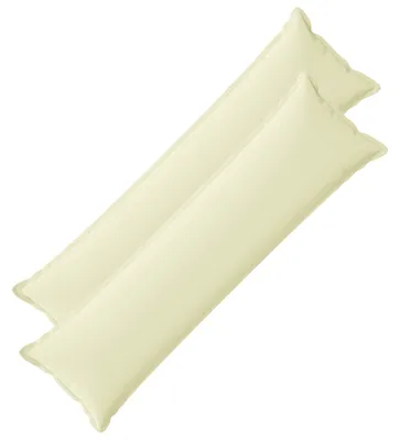 Productafbeelding van vidaXL Kussenhoezen, 2 stuks, houtlook, crème, 40 x 145 cm, polyester