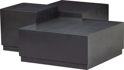 Produktbild von pim holz beistelltisch schwarz - 3er set