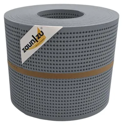 Produktbild von Doppelstab Sichtschutz zaun|zu PREMIUM gelocht 30% Streifen PP Zaunblende Fenstergrau 26m