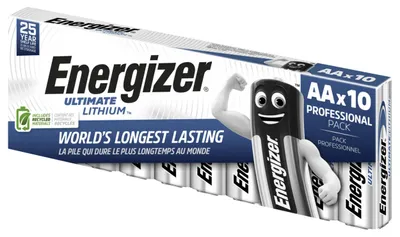 Produktbild von Energizer Ultimate Lithium L91 Mignon AA Batterie 10er Box