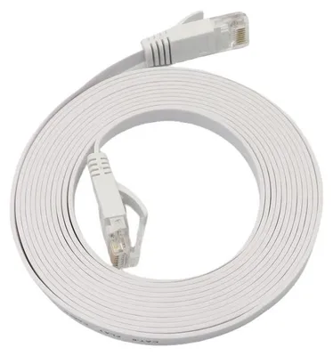 Image de Microconnect V-UTP6A01W-FLAT-LSZH cable denetwork White 1 m Cat6a U/UTP (UTP)