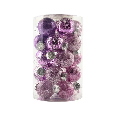 Immagine prodotto di Set di ornamenti, d. 6 cm, viola