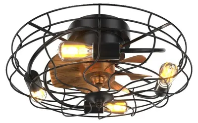 Zdjęcie produktu dla Wentylator sufitowy, pilot zdalnego sterowania, energooszczędny, czarny, 30 W, 220 V