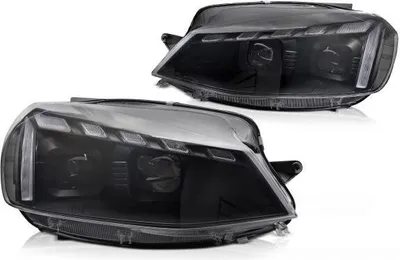 Produktbild von VOLL LED Scheinwerfer Tagfahrlicht für VW Golf 7.5 VII Facelift Bj.17-20 Schwarz