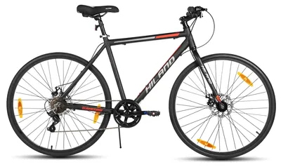 Immagine prodotto di Bicicletta da corsa unisex 700C - Bicicletta da corsa - Telaio in alluminio leggero - Cambio a 7 velocità - Freni a disco meccanici anteriori e posteriori - Ruote da 71 cm - Taglia L - Colore nero