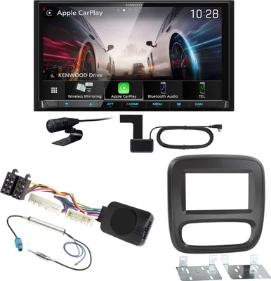 Produktbild von Kenwood DMX8021DABS Android Auto CarPlay Bluetooth Einbauset für Fiat Talento