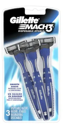 Image de Gillette Mach3 - lames de rasoir jetables - 3 pièces
