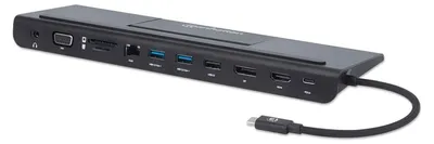 Produktbild von Manhattan USB-C 11-in1-Dockingstation