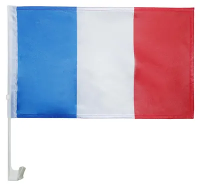Produktbild von Autofahne Frankreich 45x30 cm, Mesh-Polyester, mit Saugnapf, Flagge Frankreich