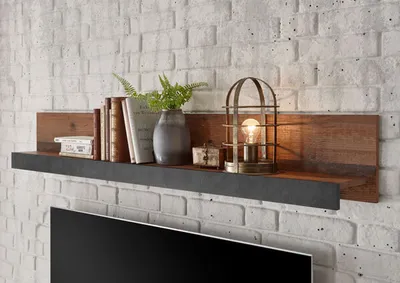 Immagine prodotto di Brooklyn Wandregal 153cm matera / old mix dekor Wohnzimmer Wandboard Regal