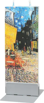 Produktbild von Gilde Wachs Flachkerze "Cafe Terrace" VE 7 52471