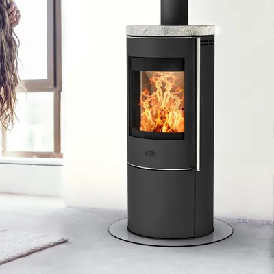 Produktbild von Fireplace Elite Toronto Kaminofen Stahl Schwarz mit Abdeckplatte Speckstein
