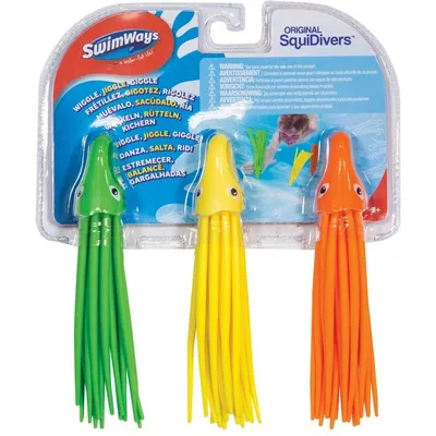 Obrázok produktu pre SwimWays SWW SPP SquiDivers GML, Jednoduchá hračka, 5 rok / roky, Modrá, Zelená, Oranžová