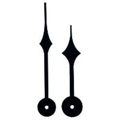 Produktbild von SELVA Zeigerpaar Funkuhren Kathedral schwarz Minutenzeiger-L:45mm
