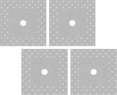 Produktbild von Isolbau Perforierte Wandmanschette P3 Grau - 4 Stück 120 mm Dichtband - Wasserdichte Manschette für Sanitär, Dusche, Bad, Fliesen, Isolierung Abdichtung Dichtmanschette für Innen- & Außenbereich