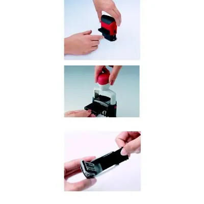 Produktbild von Trodat 81023, Stempelkissen, Schwarz, Trodat, 5203, 5440, 5440/L and 5253, Schwarz, 58 mm