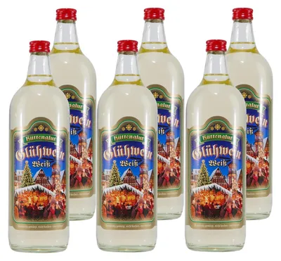 Produktbild von Hüttenglut Glühwein-Weiß (6 x 1,0L)