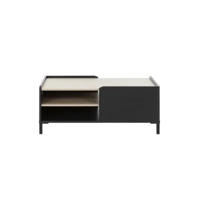 Image de CALICOSY - Table Basse 2 Niches de Rangement L106 cm - Amsterdam