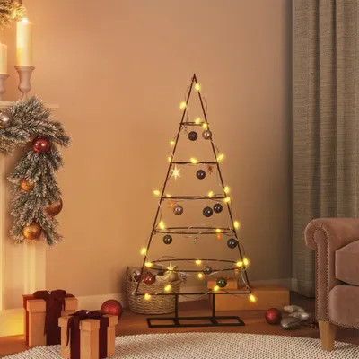 Image de Maison Exclusive - | Sapin de Noël en métal | 125 cm, acier thermolaqué