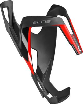 Produktbild von ELITE Flaschenhalter Vico Carbon, Schwarz/Rot