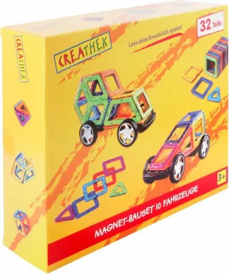Produktbild von CR Magnet-Bauset mit Rädern, 32 Teile