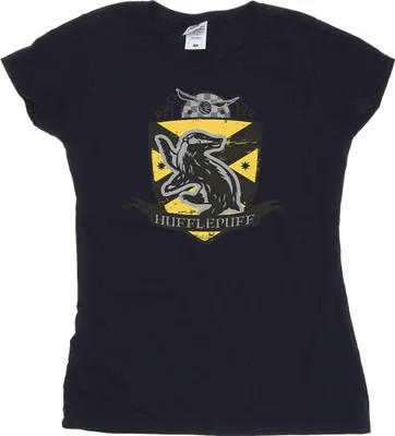 Produktbild von Harry Potter - "Hufflepuff" T-Shirt für Damen BI24095 (M) (Marineblau)