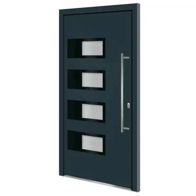 Produktbild von vidaXL Haustür Anthrazit 110x210 cm Aluminium und PVC