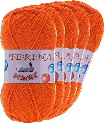 5 x 100g Terina Strickgarn Häkelgarn Wolle Acrylwolle pflegeleicht Farbwahl