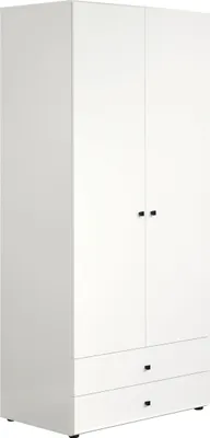 Produktbild von trendteam Garderobe Basics Kleiderschrank, Weiß Nachbildung, B/H/T ca. 81/176/51 cm