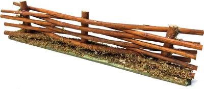 Produktbild von Weidenzaun, Flechtzaun für Weihnachtskrippen. 4cm hoch. 20cm lang.