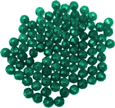 Obrázek produktu pro Glasperlen - Typ 'Facettiert' - 160 Stück - 3 mm - Türkis dunkel