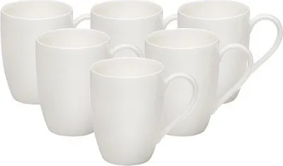 Produktbild von Villeroy & Boch Villeroy & Boch Kaffeebecher - 6 Stück - 320 ml - Weiß