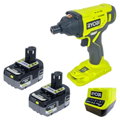 Immagine prodotto di Avvitatore a impatto a batteria RYOBI R18ID2-0, 18 V, 200 Nm, 1/4" + 2 batterie da 5,0 Ah + caricabatterie
