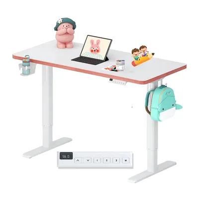 Produktbild von SANODESK Kinderschreibtisch, elektrisch höhenverstellbar Schreibtisch, für Kinder ab 6 Jahren, mit LED-Anzeige, 3 Speicherplätzen, Kindersicherung