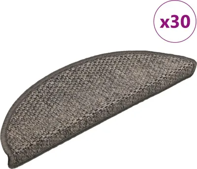 Produktbild von Stufenmatten Selbstklebend Sisal-Optik 30 Stk. 56x17x3 cm Grau-Beige