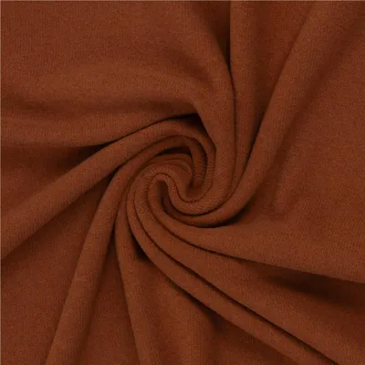 Strickstoff Bono by Swafing ab 0,5m x 160cm meliert Stricksweat Bauwollstoff Baumwollstrick Meterware rehbraun
