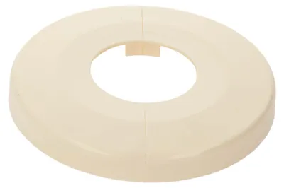 Produktbild von tecuro Scharnierrosette Ø 34 mm x Ø 85 mm x 8 mm - Kunststoff ABS weiß