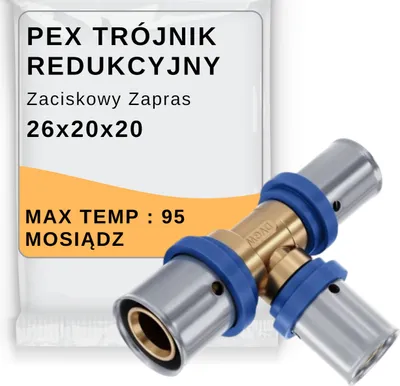 Immagine prodotto di Raccordo a T PEX 26 x20x20 Radopress Pipelife