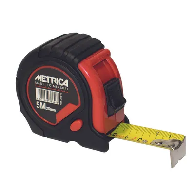 Zdjęcie produktu dla Miernik taśmowy, 3 metry, klasa dokładności 2, wymiary 8m x 25mm - METRICA - 38648NH