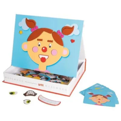 Produktbild von Goki funny faces girl, Brettspiel, Bildend, 3 Jahr(e), Reiseedition, Familienspiel