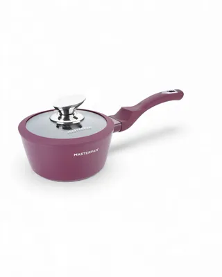 Produktbild von Masterpan 15-teiliges Topfset | Burgund Töpfe | mit Deckel | Kochtopf | Deckel | Pfanne | Topf- und Pfannenset | Induktion | Induktionstöpfe | 7005