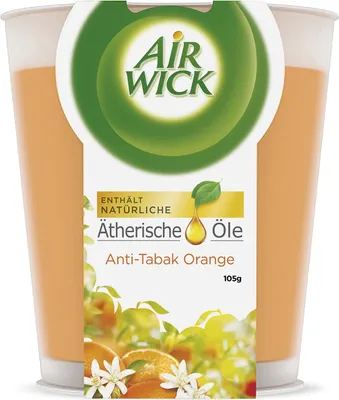 Obrázok produktu pre 6x Airwick vonná sviečka 105g proti tabaku vône do miestnosti interiérové dekorácie svetlá sviežosť