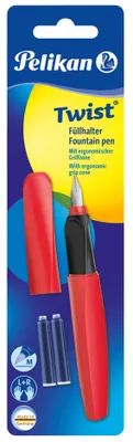 Produktbild von Pelikan Twist Füllhalter Fiery Red rot